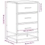 Mesita de noche madera ingeniería negro 40x34,5x60 cm metal de , Mesitas de noche - Ref: Foro24-848719, Precio: 62,39 €, Desc...