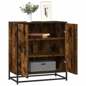 Aparador madera ingeniería y metal roble ahumado 68x35x76 cm von , Sideboards - Ref: Foro24-848966, Preis: 80,73 €, Rabatt: %