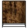 Aparador madera ingeniería y metal roble ahumado 68x35x76 cm by , Sideboards - Ref: Foro24-848966, Price: 73,91 €, Discount: %