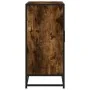 Aparador madera ingeniería y metal roble ahumado 68x35x76 cm by , Sideboards - Ref: Foro24-848966, Price: 73,91 €, Discount: %