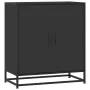 Aparador de madera de ingeniería y metal negro 68x35x76 cm by , Sideboards - Ref: Foro24-848964, Price: 84,57 €, Discount: %