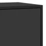 Aparador de madera de ingeniería y metal negro 68x35x76 cm by , Sideboards - Ref: Foro24-848964, Price: 84,57 €, Discount: %