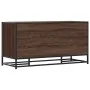 Banco zapatero madera de ingeniería roble marrón 100x40x53,5 cm by , Benches for halls and storage - Ref: Foro24-849218, Pric...