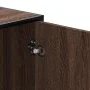 Banco zapatero madera de ingeniería roble marrón 100x40x53,5 cm by , Benches for halls and storage - Ref: Foro24-849218, Pric...