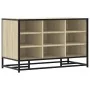 Banco zapatero madera de ingeniería roble sonoma 84x40x53,5 cm de , Bancos para recibidores y almacenamiento - Ref: Foro24-84...