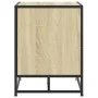 Banco zapatero madera de ingeniería roble sonoma 84x40x53,5 cm de , Bancos para recibidores y almacenamiento - Ref: Foro24-84...