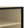 Banco zapatero madera de ingeniería roble sonoma 84x40x53,5 cm de , Bancos para recibidores y almacenamiento - Ref: Foro24-84...