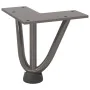 Patas mesa tipo horquilla 4 uds acero macizo acero natural 10cm by , Table legs - Ref: Foro24-4012431, Price: 28,79 €, Discou...