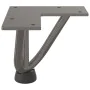 Patas mesa tipo horquilla 4 uds acero macizo acero natural 10cm by , Table legs - Ref: Foro24-4012431, Price: 28,79 €, Discou...