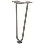 Patas mesa tipo horquilla 4 uds acero macizo acero natural 30cm by , Table legs - Ref: Foro24-4012419, Price: 38,34 €, Discou...