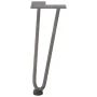 Patas mesa tipo horquilla 4 uds acero macizo acero natural 30cm by , Table legs - Ref: Foro24-4012419, Price: 38,34 €, Discou...