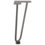 Patas mesa tipo horquilla 4 uds acero macizo acero natural 30cm by , Table legs - Ref: Foro24-4012419, Price: 38,34 €, Discou...