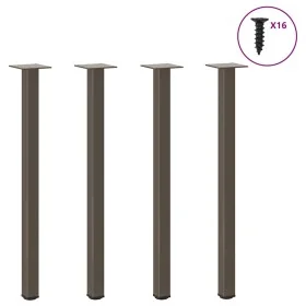 Patas para mesa de centro 4 uds acero acero natural 72-74 cm von , Tischbeine - Ref: Foro24-4012459, Preis: 59,99 €, Rabatt: %