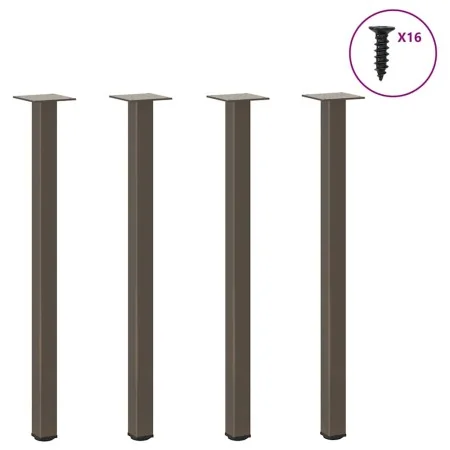 Patas para mesa de centro 4 uds acero acero natural 72-74 cm von , Tischbeine - Ref: Foro24-4012459, Preis: 59,99 €, Rabatt: %