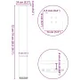 Patas para mesa de centro 4 uds acero acero natural 72-74 cm de , Patas para mesas - Ref: Foro24-4012471, Precio: 81,08 €, De...
