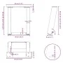 Patas de mesa de centro forma U 2uds acero blanco 30x(30-31) cm de , Patas para mesas - Ref: Foro24-4012737, Precio: 54,60 €,...