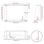 Patas de mesa centro forma U 2uds acero antracita 40x(30-31) cm von , Tischbeine - Ref: Foro24-4012742, Preis: 59,54 €, Rabat...