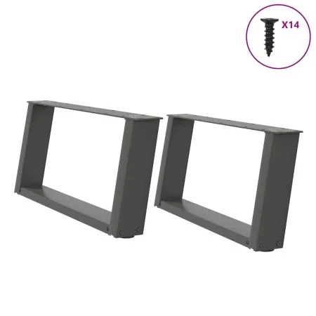 Patas de mesa centro forma U 2uds acero antracita 70x(30-31) cm von , Tischbeine - Ref: Foro24-4012754, Preis: 80,77 €, Rabat...