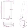 Patas de mesa consola forma U 2 uds acero blanco 28x(72-73) cm by , Table legs - Ref: Foro24-4012777, Price: 66,86 €, Discoun...