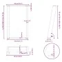 Patas para mesa de comedor en forma de U 2 uds acero blanco von , Tischbeine - Ref: Foro24-4012789, Preis: 96,67 €, Rabatt: %