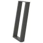 Patas mesa consola forma U 2 uds acero antracita 38x(72-73) cm by , Table legs - Ref: Foro24-4012782, Price: 71,97 €, Discoun...