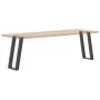 Patas mesa consola forma U 2 uds acero antracita 38x(72-73) cm by , Table legs - Ref: Foro24-4012782, Price: 71,97 €, Discoun...