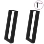 Patas de mesa consola en forma U 2 uds acero negro 38x(72-73)cm von , Tischbeine - Ref: Foro24-4012780, Preis: 71,97 €, Rabat...