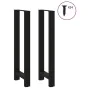 Patas de mesa de centro acero negro 2 uds 50x(110-111) cm von , Tischbeine - Ref: Foro24-4013352, Preis: 105,61 €, Rabatt: %