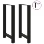 Patas de mesa de centro acero negro 2 uds 60x(100-101) cm von , Tischbeine - Ref: Foro24-4013344, Preis: 114,97 €, Rabatt: %