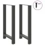 Patas de mesa de centro acero antracita 2 uds 60x(100-101) cm by , Table legs - Ref: Foro24-4013346, Price: 107,62 €, Discoun...