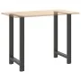 Patas de mesa de centro acero antracita 2 uds 60x(100-101) cm by , Table legs - Ref: Foro24-4013346, Price: 107,62 €, Discoun...