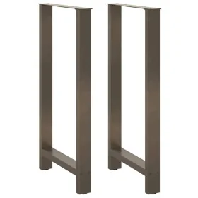 Patas para mesa de centro de acero natural 2 uds 60x(110-111)cm by , Table legs - Ref: Foro24-4013359, Price: 110,58 €, Disco...
