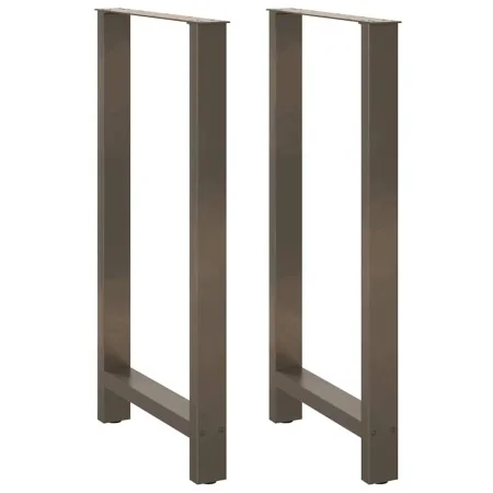 Patas para mesa de centro de acero natural 2 uds 60x(110-111)cm de , Patas para mesas - Ref: Foro24-4013359, Precio: 110,58 €...