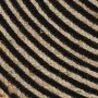 Alfombra de yute tejida a mano diseño espiral negro 150 cm de , Alfombras - Ref: Foro24-133721, Precio: 67,55 €, Descuento: %