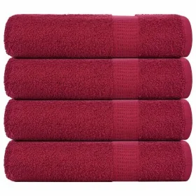 Toallas de Baño 4 uds burdeos 100x150 cm 360 gsm 100% algodón by , Towels - Ref: Foro24-136741, Price: 47,86 €, Discount: %