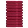 Toallas 10 uds 100% algodón burdeos 100x200 cm 600 gsm von , Handtücher - Ref: Foro24-136748, Preis: 129,99 €, Rabatt: %