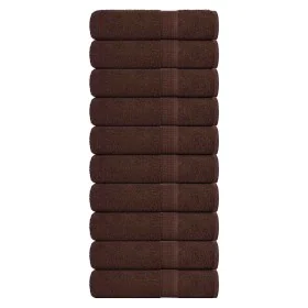 Toallas de mano 10 uds 100% algodón marrón 50x100 cm 360 gsm by , Towels - Ref: Foro24-136760, Price: 51,47 €, Discount: %