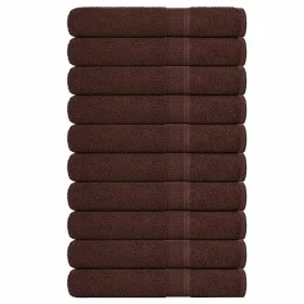Toallas de sauna 10 uds 100% algodón marrón 80x200 cm 360 gsm de , Toallas - Ref: Foro24-136769, Precio: 106,71 €, Descuento: %