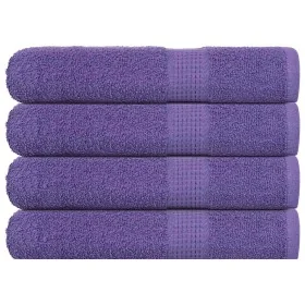 Toallas 4 uds 100% algodón morado 100x200 cm 600 gsm by , Towels - Ref: Foro24-136891, Price: 59,93 €, Discount: %