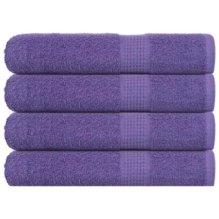 Toallas 4 uds 100% algodón morado 100x200 cm 600 gsm by , Towels - Ref: Foro24-136891, Price: 59,93 €, Discount: %