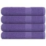Toallas 4 uds 100% algodón morado 100x200 cm 600 gsm by , Towels - Ref: Foro24-136891, Price: 59,93 €, Discount: %