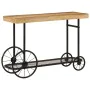 Mesa consola madera maciza de mango y hierro 112x36x76 cm by , Side tables - Ref: Foro24-353332, Price: 172,13 €, Discount: %