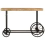 Mesa consola madera maciza de mango y hierro 112x36x76 cm by , Side tables - Ref: Foro24-353332, Price: 172,13 €, Discount: %