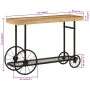 Mesa consola madera maciza de mango y hierro 112x36x76 cm by , Side tables - Ref: Foro24-353332, Price: 172,13 €, Discount: %