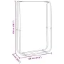 Leñero acero galvanizado 100x25x150 cm von , Brennholztaschen und -halter - Ref: Foro24-4100703, Preis: 31,30 €, Rabatt: %