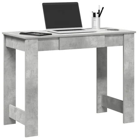 Escritorio de madera contrachapada gris hormigón 100x45x75 cm von , Schreibtische - Ref: Foro24-860430, Preis: 58,25 €, Rabat...