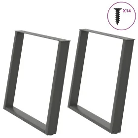 Patas para mesa comedor forma U 2uds antracita 100x(72-73) cm von , Tischbeine - Ref: Foro24-4012806, Preis: 107,58 €, Rabatt: %