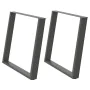 Patas para mesa comedor forma U 2uds antracita 100x(72-73) cm by , Table legs - Ref: Foro24-4012806, Price: 107,58 €, Discoun...