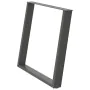 Patas para mesa comedor forma U 2uds antracita 100x(72-73) cm by , Table legs - Ref: Foro24-4012806, Price: 107,58 €, Discoun...