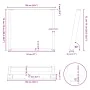 Patas para mesa comedor forma U 2uds antracita 100x(72-73) cm by , Table legs - Ref: Foro24-4012806, Price: 107,58 €, Discoun...